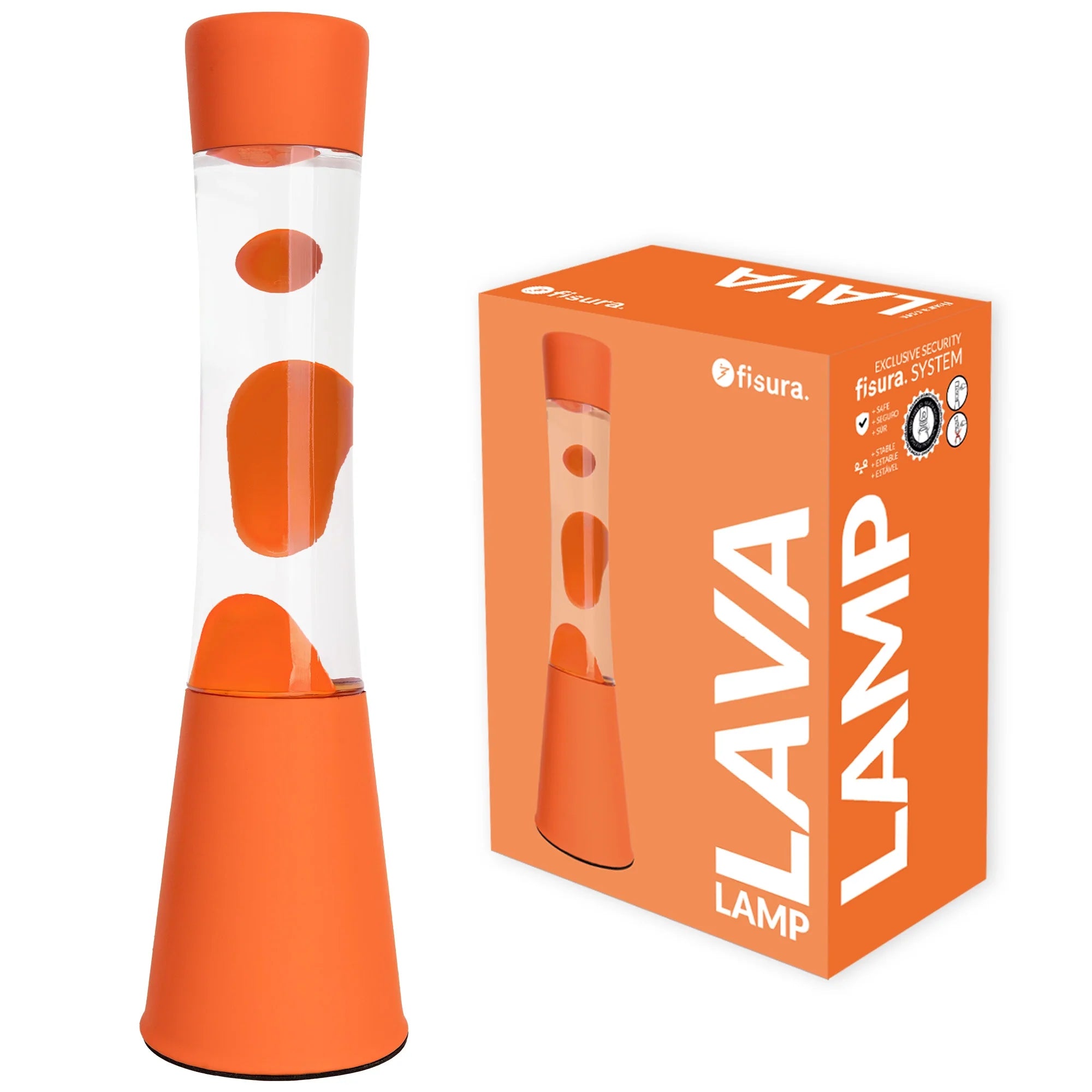 Tower Monochromatic Orange - Lampe lave