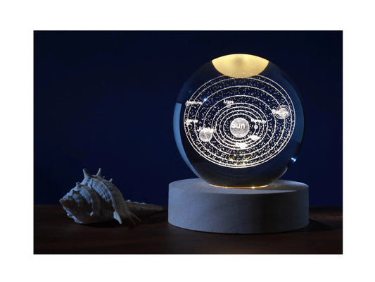 Crystal Ball Mini - Lampe de table LED boule de cristal iTotal Solar System 