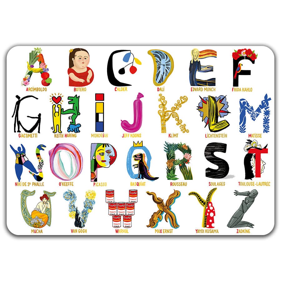 I Love Art - Set de table dorure Cartes d'Art 