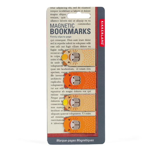 Marque-pages magnétiques capybara Kikkerland – lot de 4