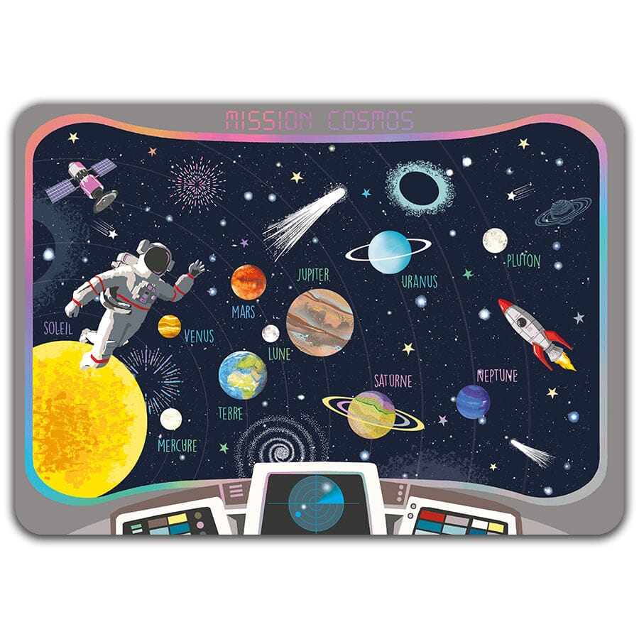Mission Cosmos - Set de table dorure Cartes d'Art 