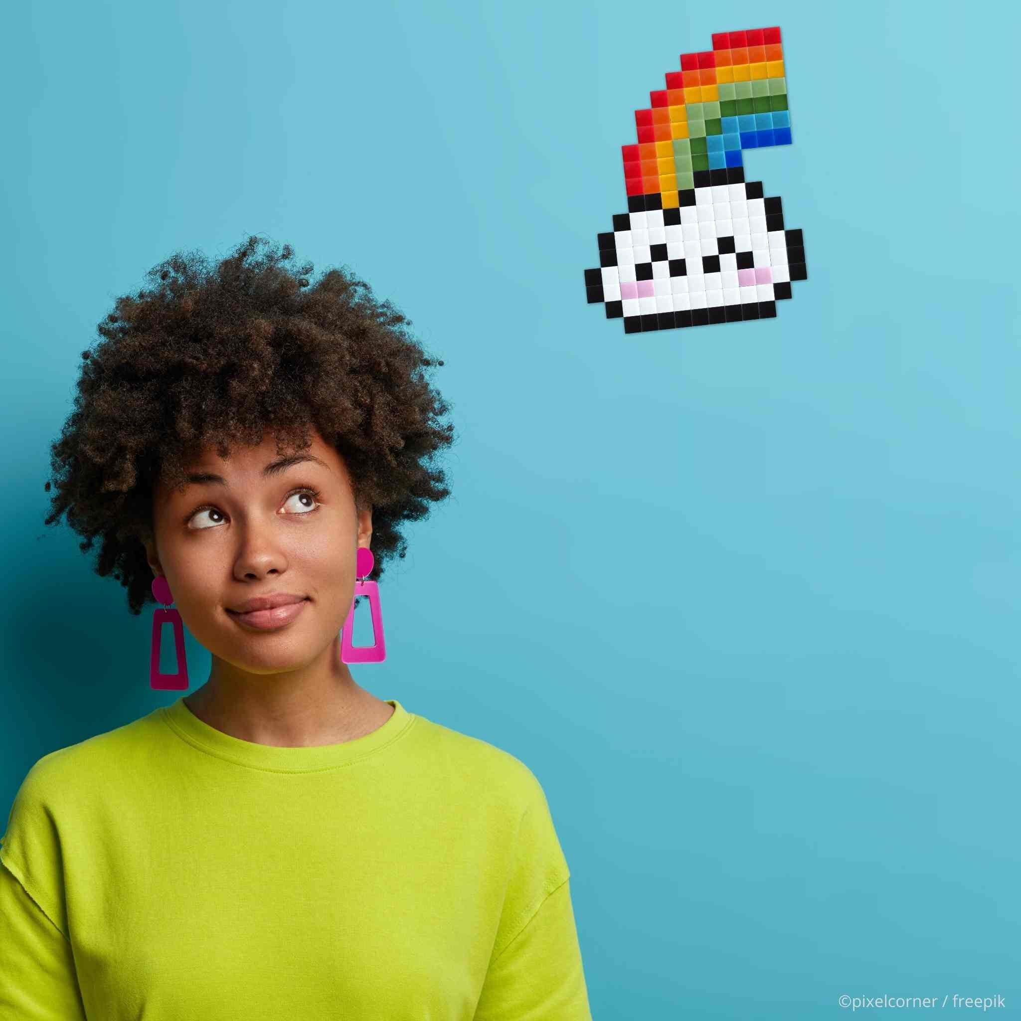 Rainbow Cloud - Art kit mosaïque Pixel Corner 
