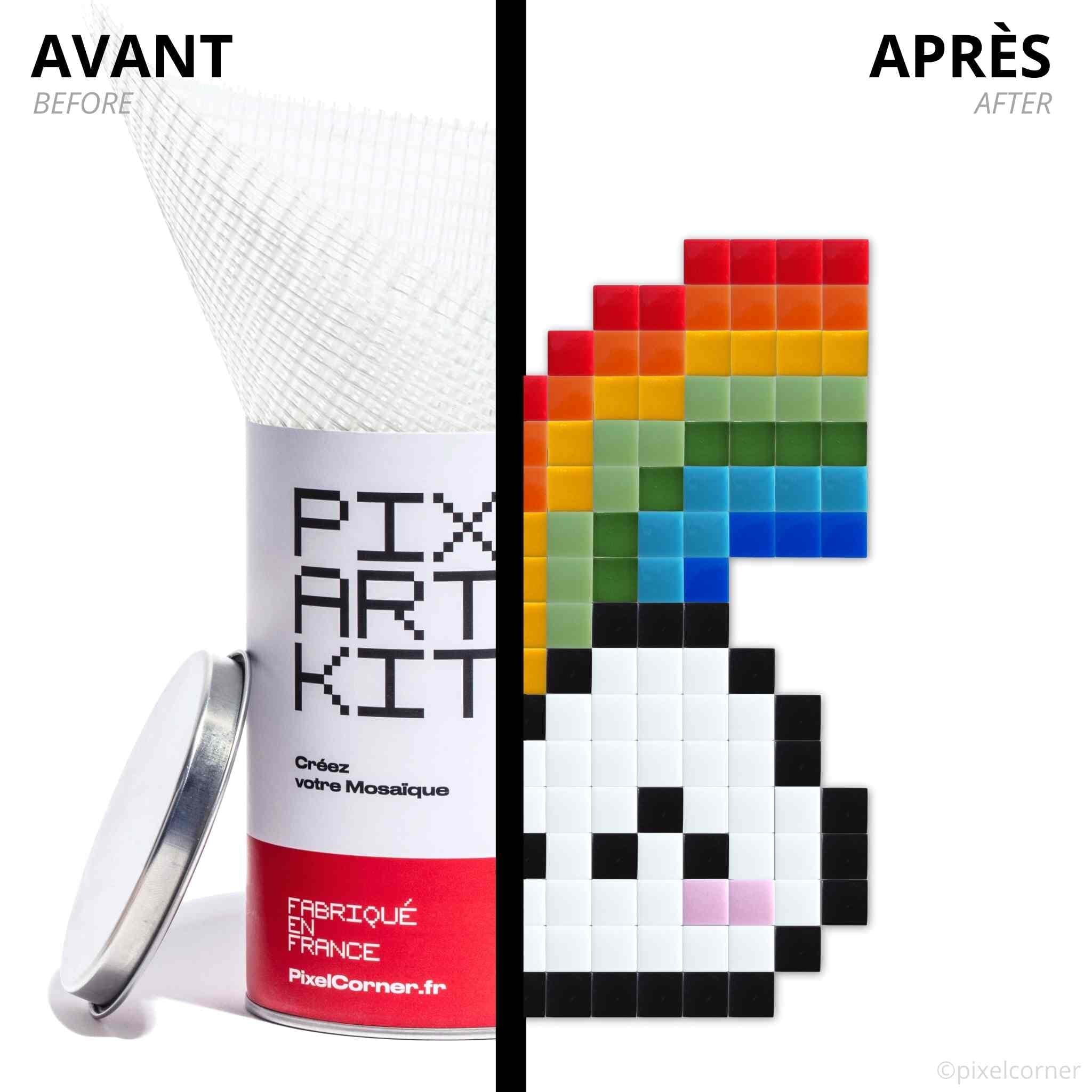 Rainbow Cloud - Art kit mosaïque Pixel Corner 