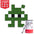 Tiny - Art kit mosaïque Pixel Corner Vert Foncé 
