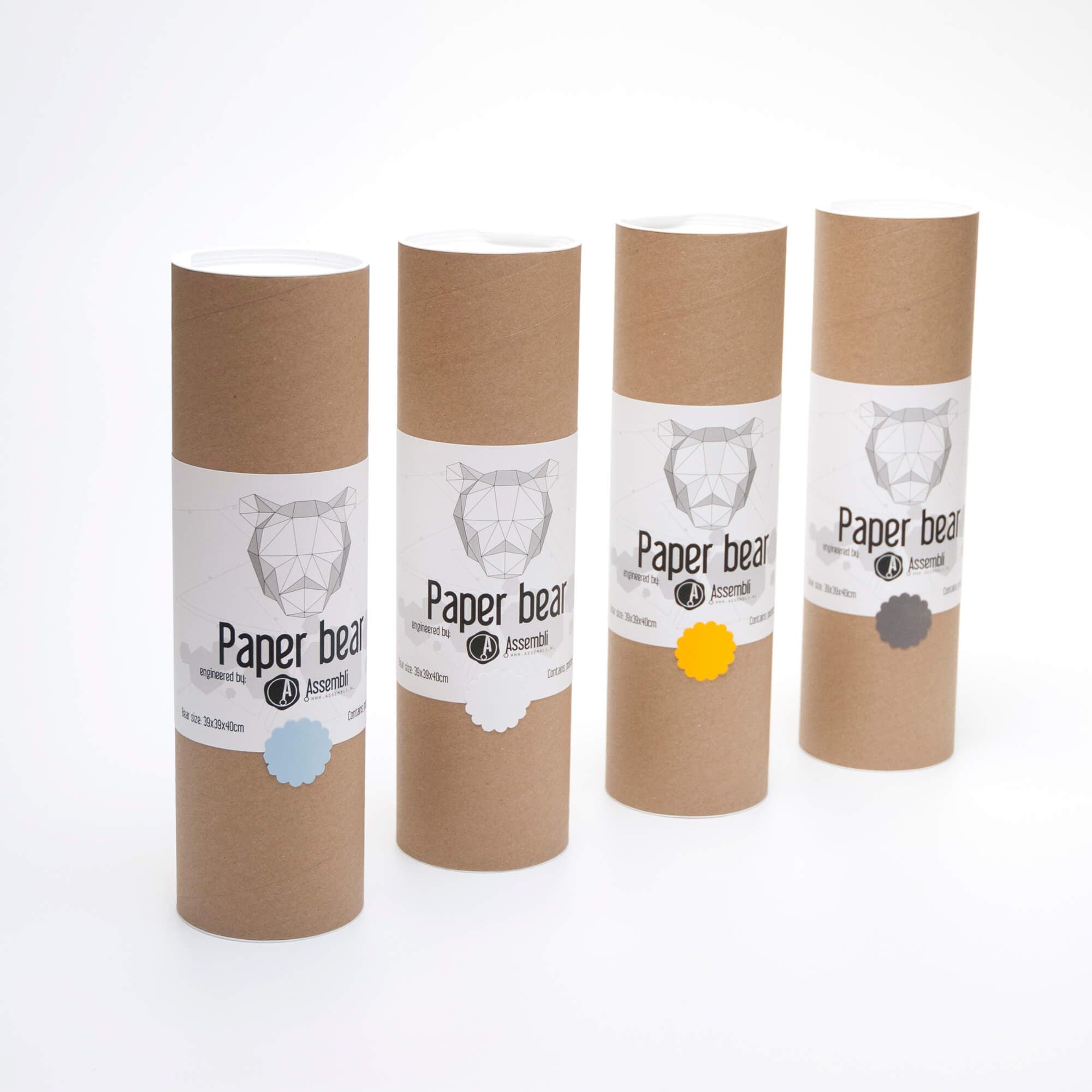 Paper Bear - Trophée en papier Assembli 